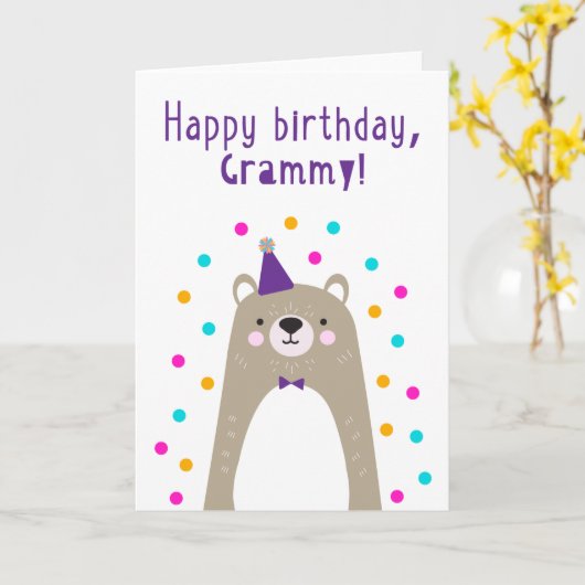 誕生日カード カード (黄色い花)