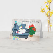 誕生日カード カード (黄色い花)