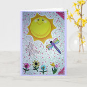 誕生日カード カード (黄色い花)