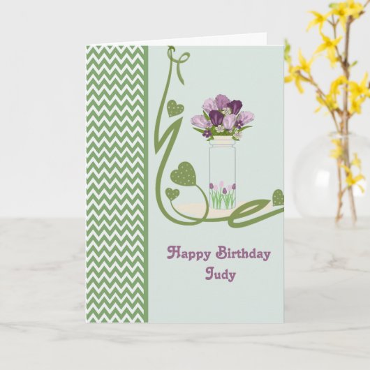 誕生日カード カード (黄色い花)