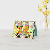 誕生日カード カード (黄色い花)