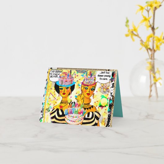 誕生日カード カード (黄色い花)