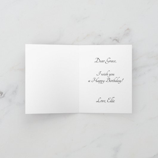 誕生日カード カード (内部)