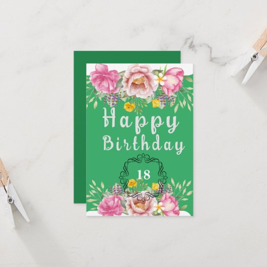 誕生日カード カード (正面/裏面インサイチュ)