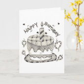 誕生日カード カード (黄色い花)