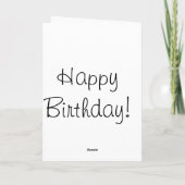 誕生日カード カード (裏面)