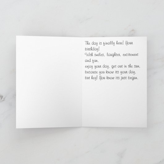 誕生日カード カード (内部)