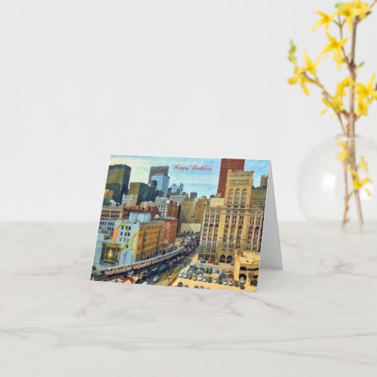 誕生日カード カード (黄色い花)