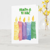 誕生日カード カード (黄色い花)