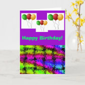 誕生日カード カード (黄色い花)