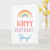 誕生日カード カード (黄色い花)