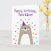 誕生日カード カード (黄色い花)