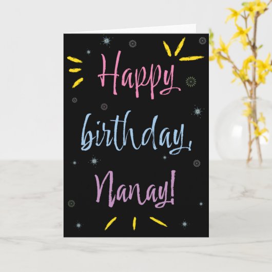 誕生日カード カード (黄色い花)