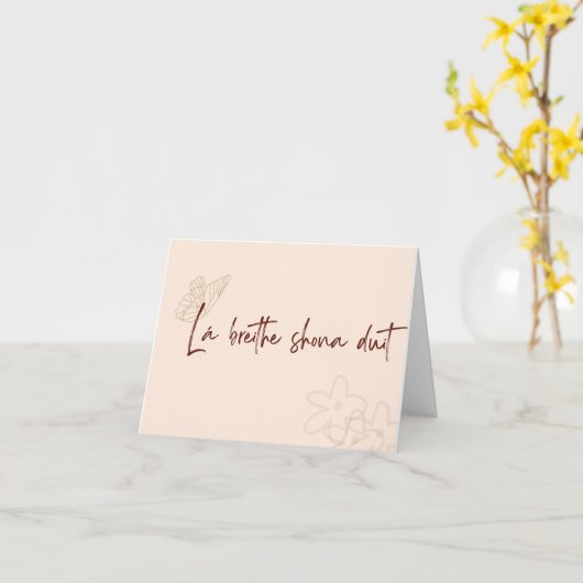 誕生日カード カード (黄色い花)