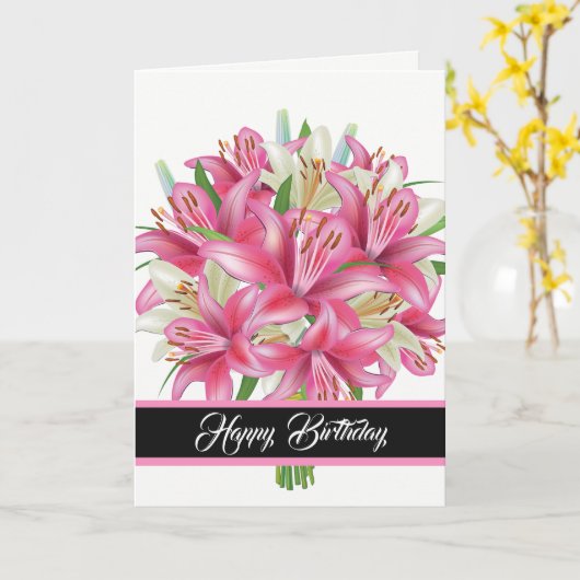 誕生日カード カード (黄色い花)