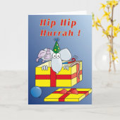 誕生日カード カード (黄色い花)