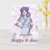 誕生日カード カード (黄色い花)