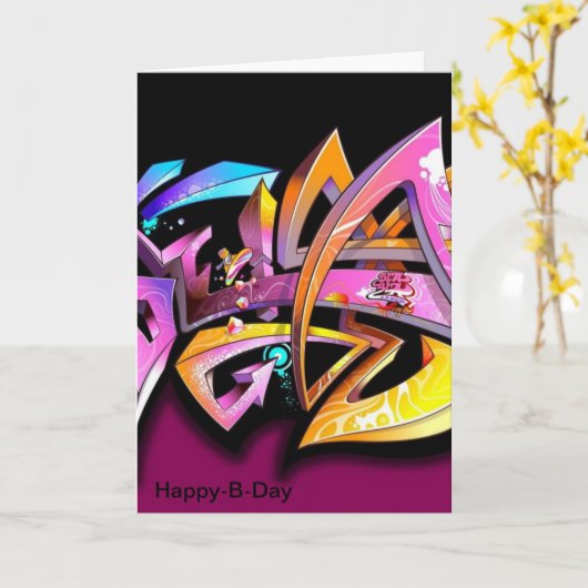 誕生日カード カード (黄色い花)