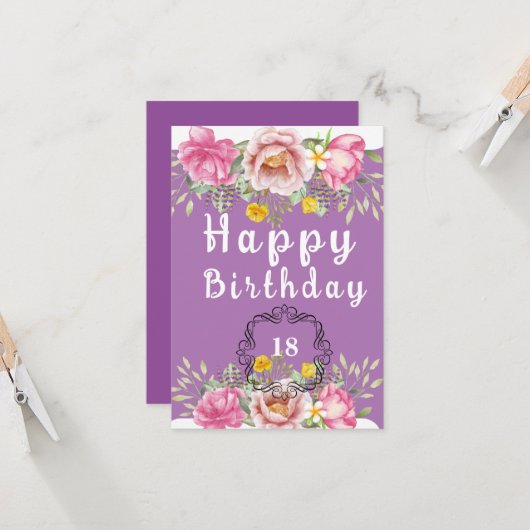 誕生日カード カード (正面/裏面インサイチュ)