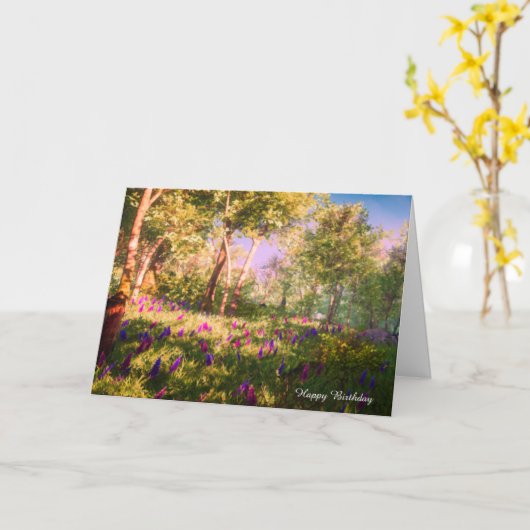 誕生日カード カード (黄色い花)