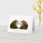 誕生日カード カード (黄色い花)