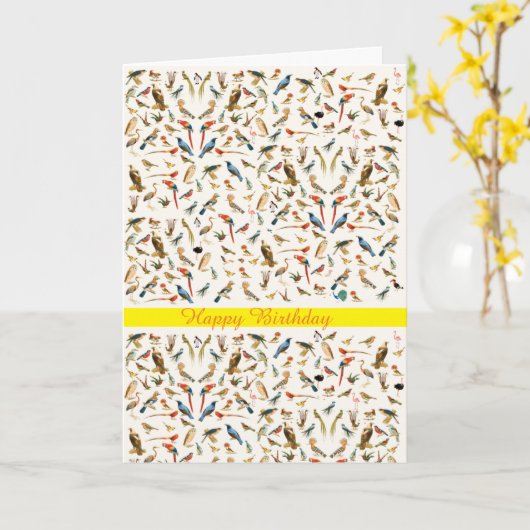 誕生日カード カード (黄色い花)