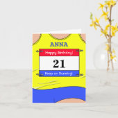 誕生日カード カード (黄色い花)