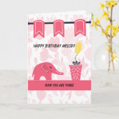 誕生日カード カード (黄色い花)