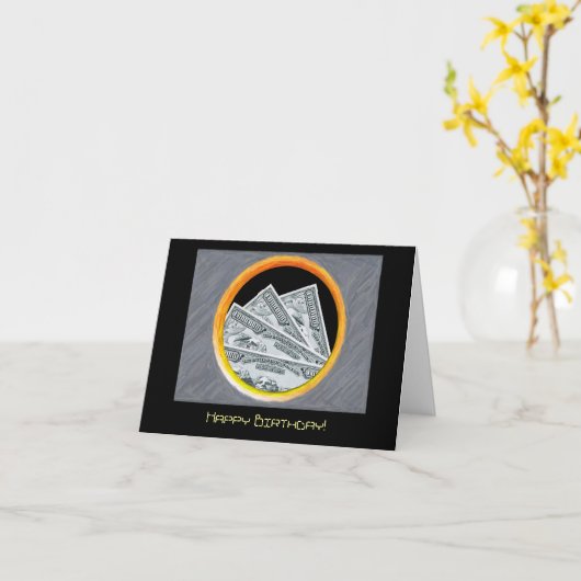 誕生日カード カード (黄色い花)