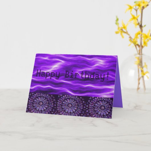 誕生日カード カード (黄色い花)