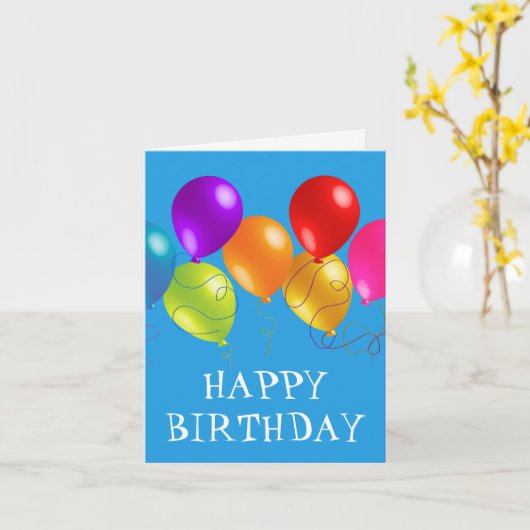 誕生日カード カード (黄色い花)