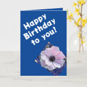 誕生日カード カード (黄色い花)