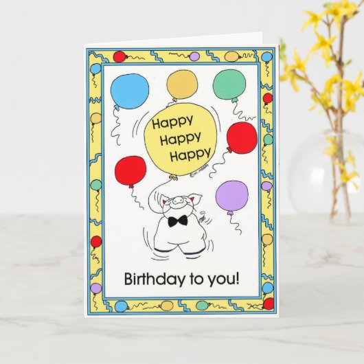 誕生日カード カード (黄色い花)