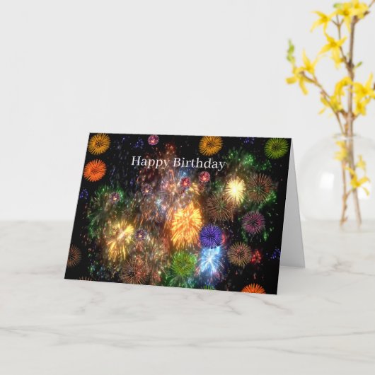 誕生日カード カード (黄色い花)