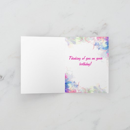 誕生日カード カード (内部)