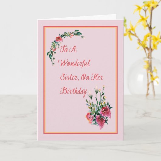 誕生日カード カード (黄色い花)