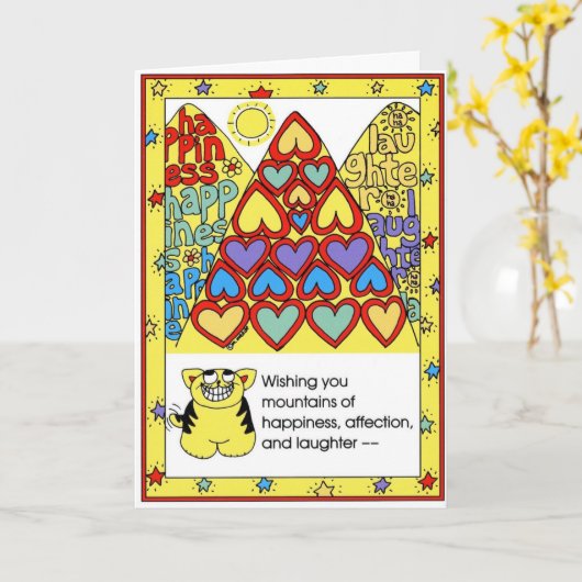 誕生日カード カード (黄色い花)