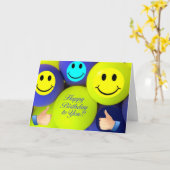 誕生日カード カード (黄色い花)