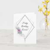 誕生日カード カード (黄色い花)