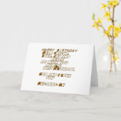 誕生日カード カード (黄色い花)