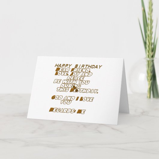 誕生日カード カード (正面)