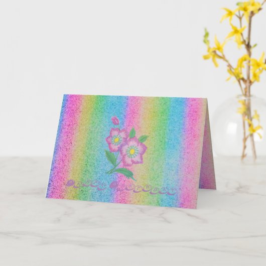 誕生日カード カード (黄色い花)