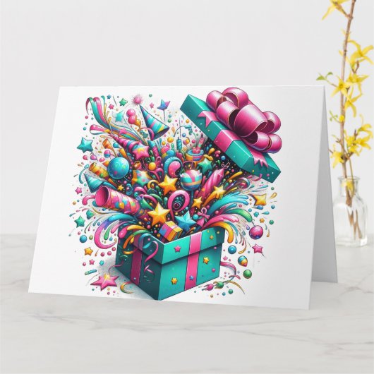 誕生日カード カード (黄色い花)