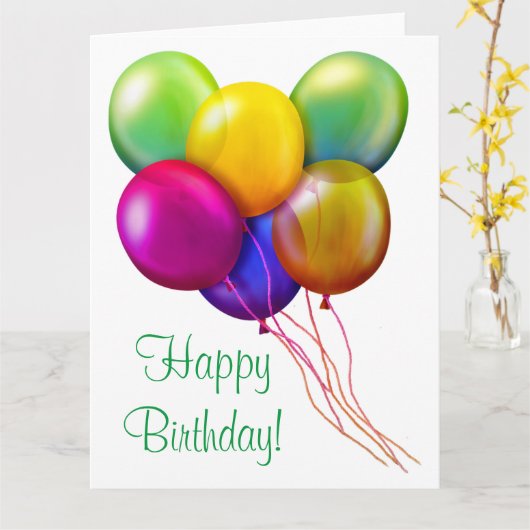 誕生日カード カード (黄色い花)