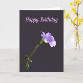 誕生日カード カード (黄色い花)