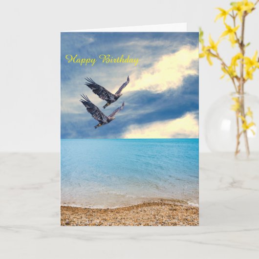 誕生日カード カード (黄色い花)