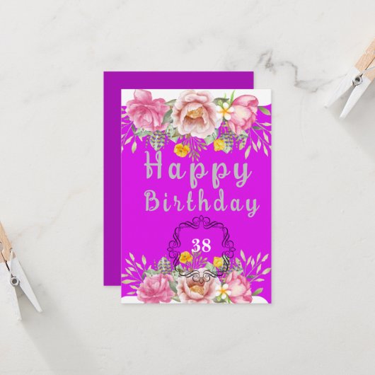 誕生日カード カード (正面/裏面インサイチュ)