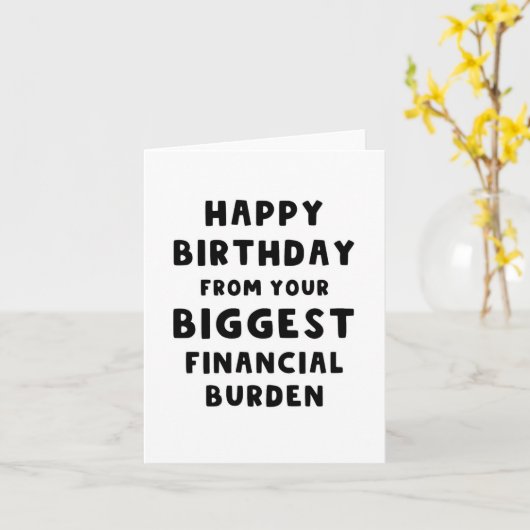 誕生日カード カード (黄色い花)