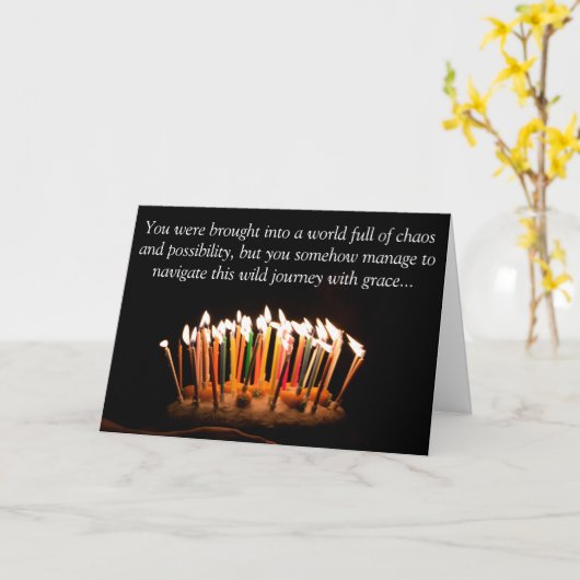 誕生日カード カード (黄色い花)