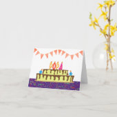 誕生日カード カード (黄色い花)